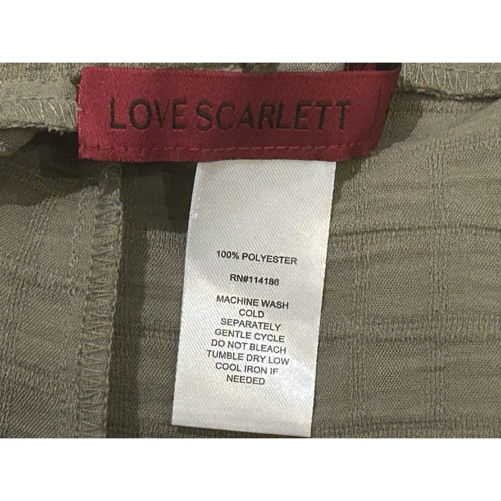 NWT Love Scarlett Olive Green Pants size S - Picture 6 of 7